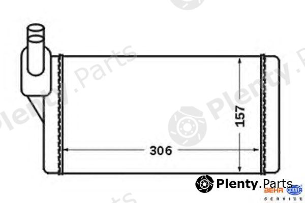  HELLA part 8FH351024-401 (8FH351024401) Heat Exchanger, interior heating