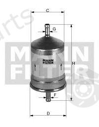  MANN-FILTER part WK66/1 (WK661) Fuel filter