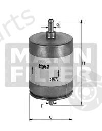  MANN-FILTER part WK730/5 (WK7305) Fuel filter