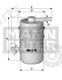  MANN-FILTER part WK52 Fuel filter
