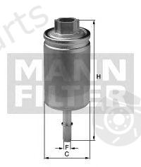  MANN-FILTER part WK57 Fuel filter