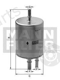  MANN-FILTER part WK720/4 (WK7204) Fuel filter