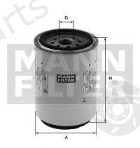  MANN-FILTER part WK1142/1x (WK11421X) Fuel filter
