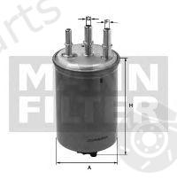  MANN-FILTER part WK829/3 (WK8293) Fuel filter