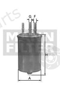  MANN-FILTER part WK829/6 (WK8296) Fuel filter