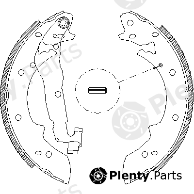  ROADHOUSE part 4027.02 (402702) Brake Shoe Set