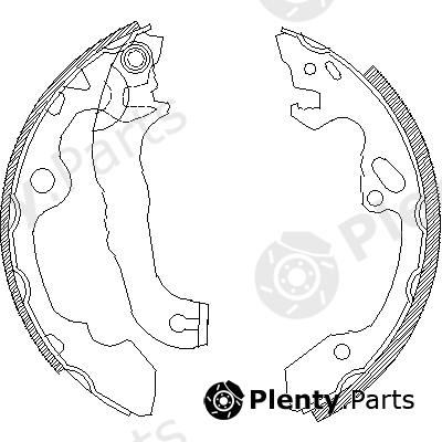  ROADHOUSE part 4040.00 (404000) Brake Shoe Set