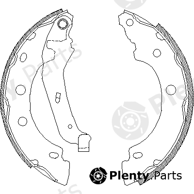  ROADHOUSE part 4043.00 (404300) Brake Shoe Set