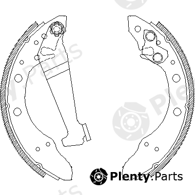  ROADHOUSE part 4046.01 (404601) Brake Shoe Set