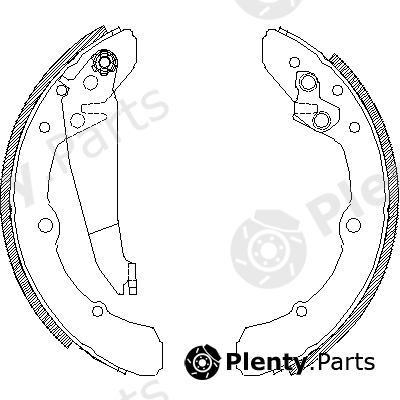  ROADHOUSE part 4048.00 (404800) Brake Shoe Set