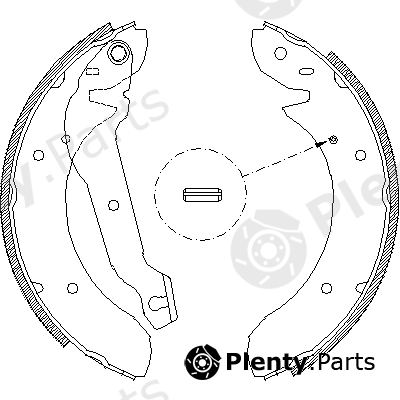  ROADHOUSE part 4055.00 (405500) Brake Shoe Set