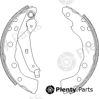  ROADHOUSE part 4059.00 (405900) Brake Shoe Set