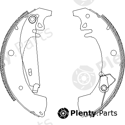  ROADHOUSE part 4078.01 (407801) Brake Shoe Set