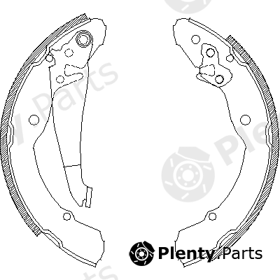  ROADHOUSE part 4082.00 (408200) Brake Shoe Set