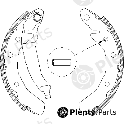  ROADHOUSE part 4086.00 (408600) Brake Shoe Set