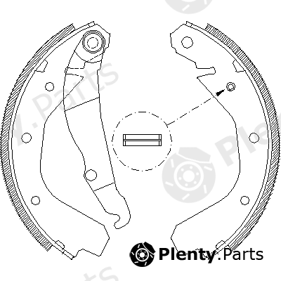  ROADHOUSE part 4088.00 (408800) Brake Shoe Set