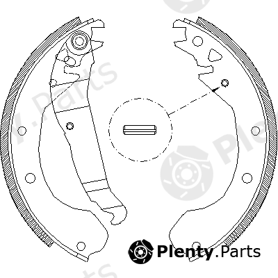  ROADHOUSE part 4090.00 (409000) Brake Shoe Set