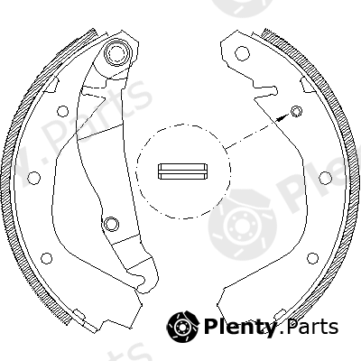  ROADHOUSE part 4091.00 (409100) Brake Shoe Set