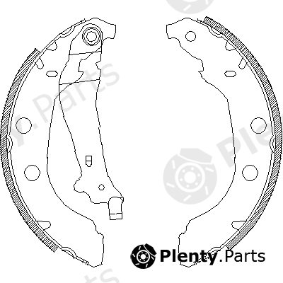  ROADHOUSE part 4092.00 (409200) Brake Shoe Set