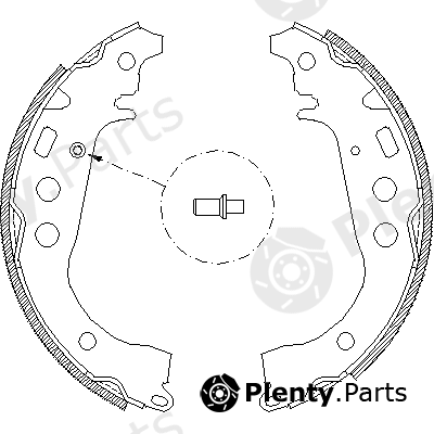 ROADHOUSE part 4101.00 (410100) Brake Shoe Set