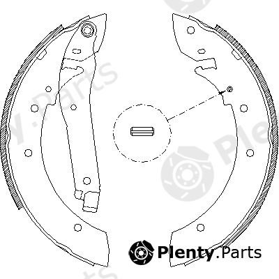  ROADHOUSE part 4103.00 (410300) Brake Shoe Set