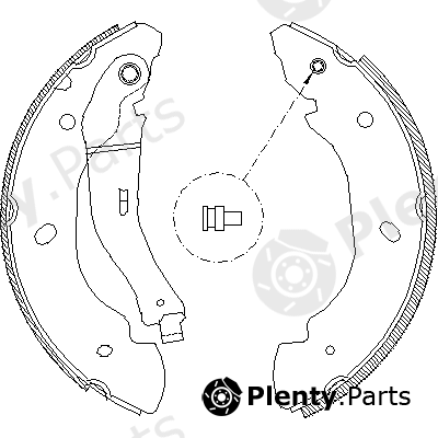  ROADHOUSE part 4107.00 (410700) Brake Shoe Set