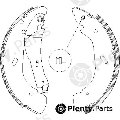  ROADHOUSE part 4108.00 (410800) Brake Shoe Set