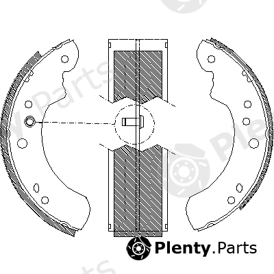  ROADHOUSE part 4112.00 (411200) Brake Shoe Set