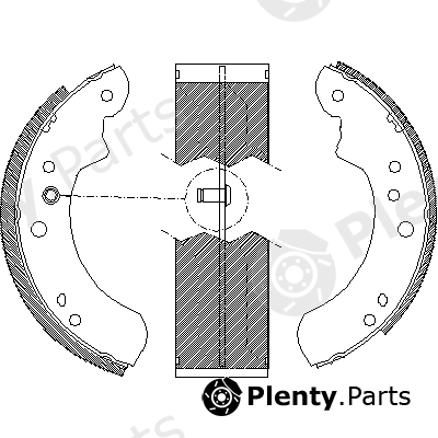  ROADHOUSE part 4112.01 (411201) Brake Shoe Set