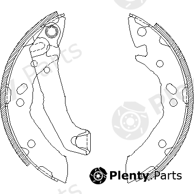  ROADHOUSE part 4117.01 (411701) Brake Shoe Set