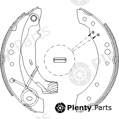  ROADHOUSE part 4149.00 (414900) Brake Shoe Set