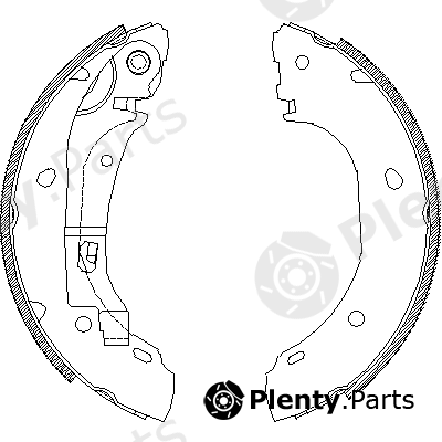  ROADHOUSE part 4163.00 (416300) Brake Shoe Set
