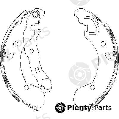  ROADHOUSE part 4168.00 (416800) Brake Shoe Set