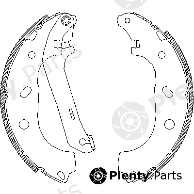  ROADHOUSE part 4170.00 (417000) Brake Shoe Set
