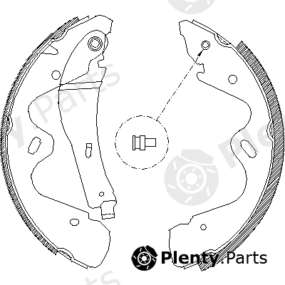  ROADHOUSE part 4184.00 (418400) Brake Shoe Set
