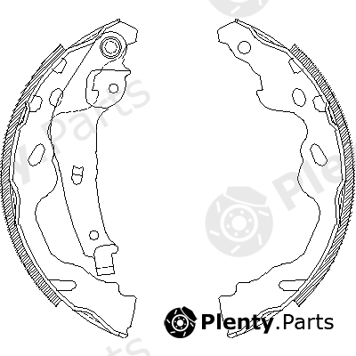  ROADHOUSE part 4187.00 (418700) Brake Shoe Set