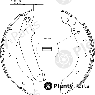  ROADHOUSE part 4199.00 (419900) Brake Shoe Set