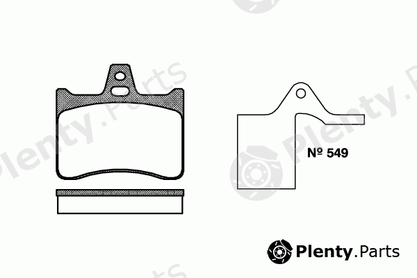  ROADHOUSE part 2088.10 (208810) Brake Pad Set, disc brake