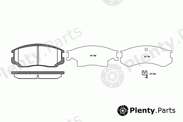  ROADHOUSE part 2357.22 (235722) Brake Pad Set, disc brake