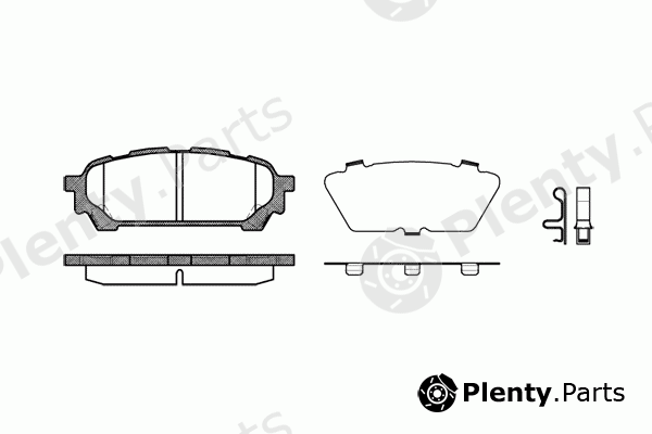  ROADHOUSE part 21176.01 (2117601) Brake Pad Set, disc brake