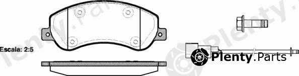  ROADHOUSE part 21250.02 (2125002) Brake Pad Set, disc brake
