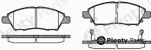  ROADHOUSE part 21210.02 (2121002) Brake Pad Set, disc brake