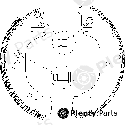  ROADHOUSE part 4306.01 (430601) Brake Shoe Set