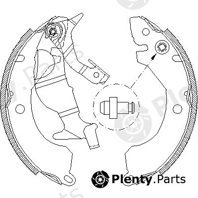  ROADHOUSE part 4371.00 (437100) Brake Shoe Set
