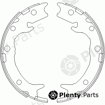  ROADHOUSE part 4737.00 (473700) Brake Shoe Set, parking brake