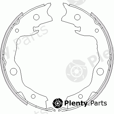  ROADHOUSE part 4752.00 (475200) Brake Shoe Set, parking brake