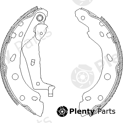  REMSA part 4001.00 (400100) Brake Shoe Set