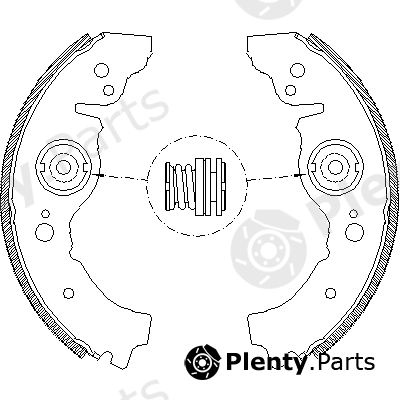  REMSA part 4032.00 (403200) Brake Shoe Set