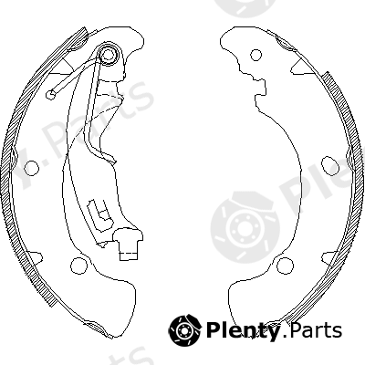 REMSA part 4041.01 (404101) Brake Shoe Set
