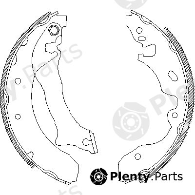  REMSA part 4042.00 (404200) Brake Shoe Set
